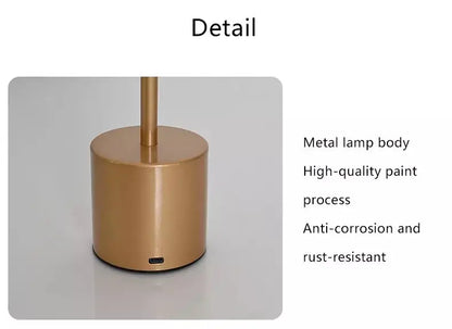 Modern LED Desk Lamp with USB Rechargeable Battery