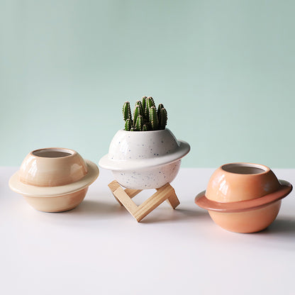 Cute Ceramic Succulent Flowerpot for Home Decoration